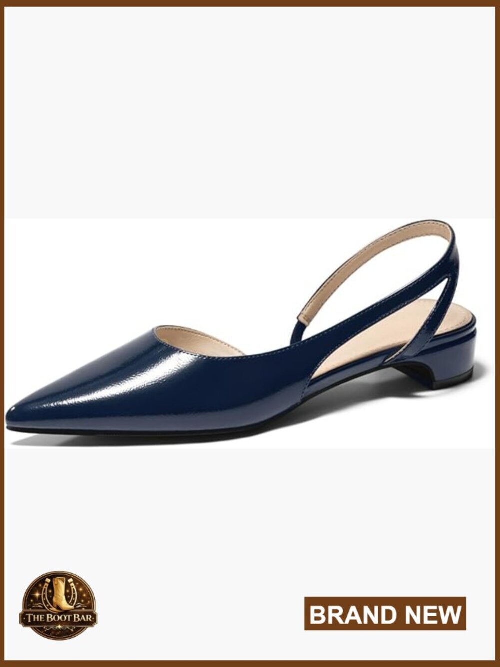 Slingback Chunky Low Heels Closed Toe D'Orsay Pumps Work Dress Shoes